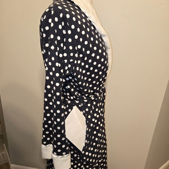 Kate Spade Polka Dot Robe NAVY - Picture 2 of 8